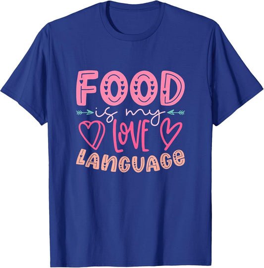 Food is My Love Language - Retro Food Lover Chef Cook Foodie