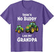 There's No Buddy Like My Grandpa Tractor Matching Family Son
