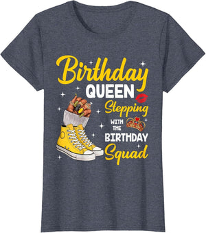 Birthday Queen Stepping with The Birthday Squad Shoes Nails
