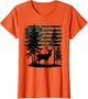 Men Kids Boys Hunting Shirt Deer Hunters Toddler Camo Flag