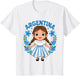 Argentina Argentinian Girl Traditional Dress Flowers