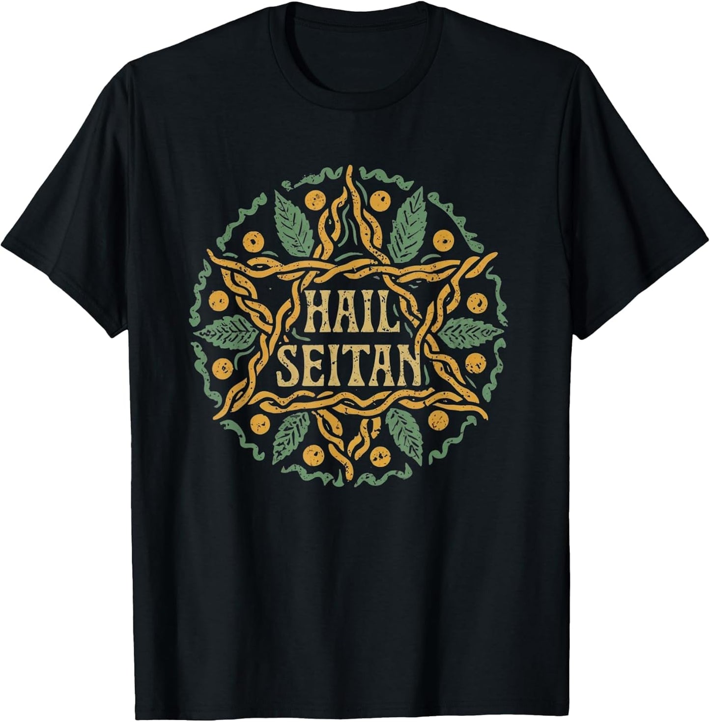 Hail Seitan Funny Vegan Vegetarian Chief Cook Pentagram Gift