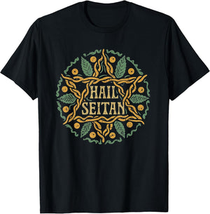 Hail Seitan Funny Vegan Vegetarian Chief Cook Pentagram Gift