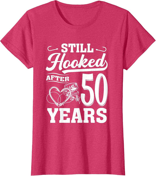 Fishing Couple 50 Years Anniversary 50th Wedding Celebration