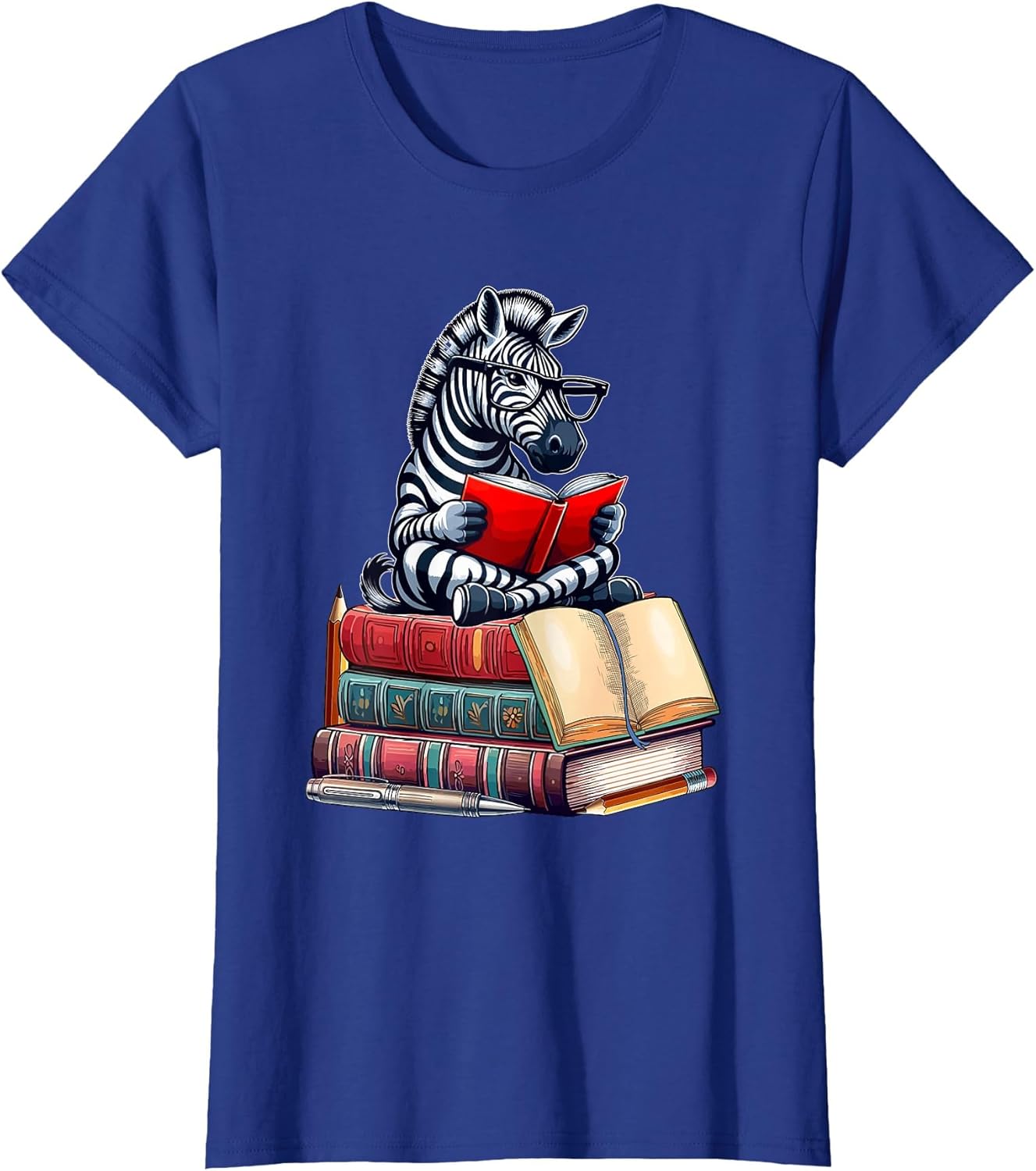 Zebra Reading Books Matching Bookworm Readers Librarian