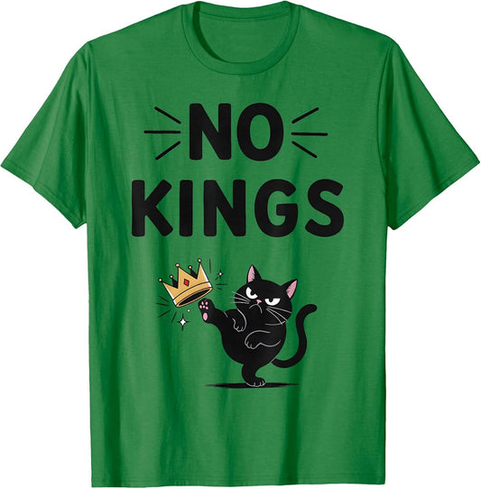 Black Cat No Kings Shirt Men Women No Kings
