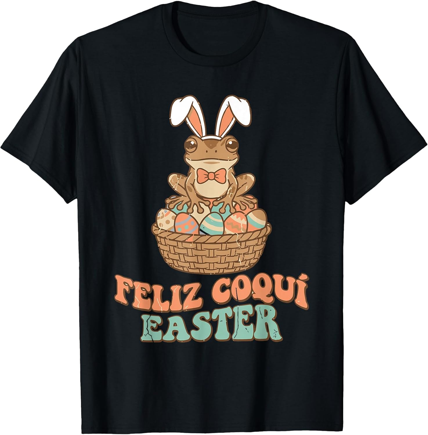 Feliz Coqui Easter Puerto Rican Frog Tropical Holiday