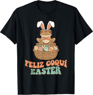 Feliz Coqui Easter Puerto Rican Frog Tropical Holiday