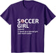Soccer Girl Definition Funny Soccer Girl