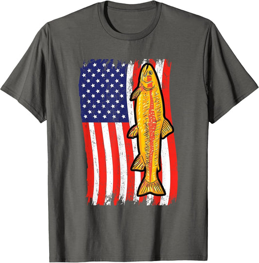 American Flag Golden Rainbow Trout