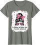 School Counselor Messy Bun Breast Cancer Awareness Women Mom