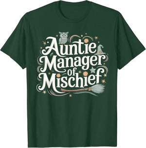 Funny Auntie Manager of Mischief Family Matching Best Aunt