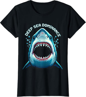 Deep Sea Dominance Shark Graphic Design