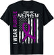 I Wear Purple for My Nephew Epilepsy Awareness Shirts Flag