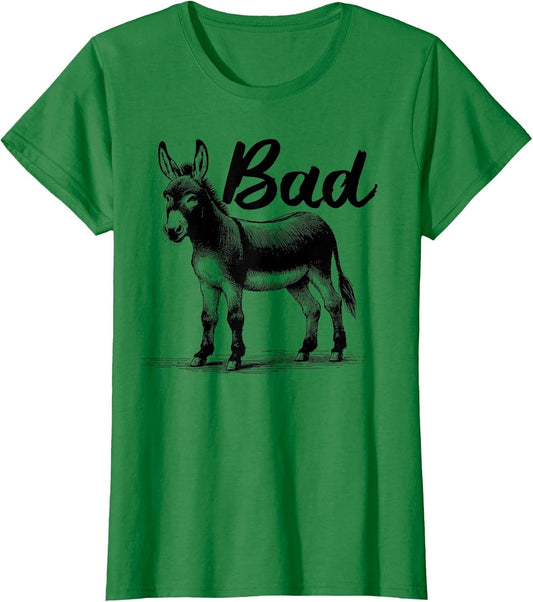 Funny Bad Ass Donkey Shirt Badass Donkey Retro Donkeys Meme