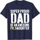 Funny PhD Dad Proud Doctorate PH.D Graduate Dad Graduation