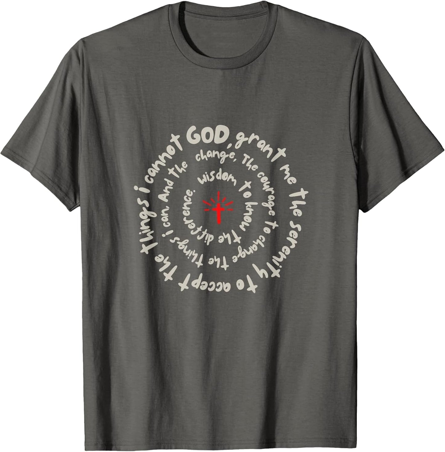 Serenity Prayer Spiral Inspirational Faith Courage Recovery