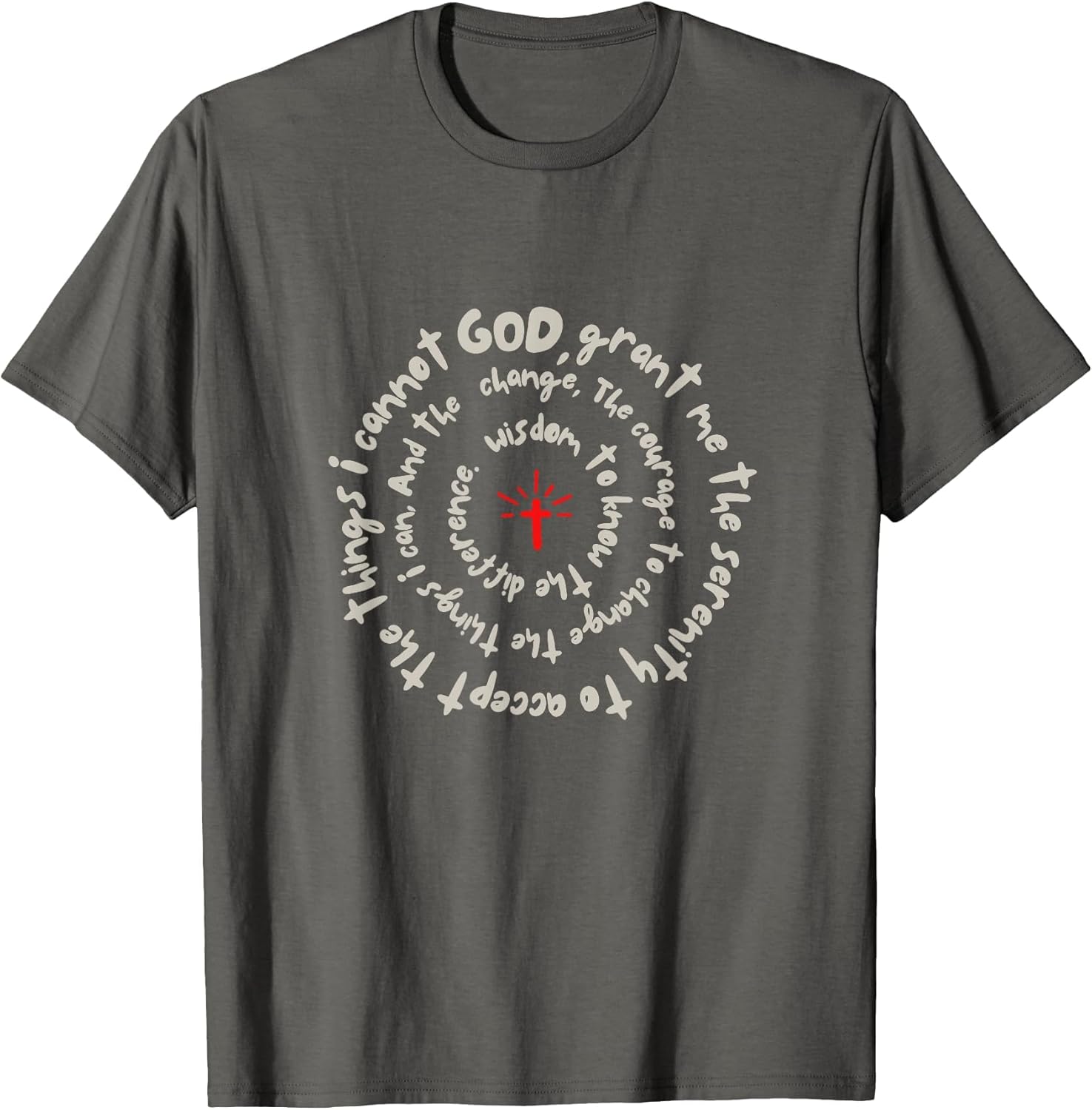 Serenity Prayer Spiral Inspirational Faith Courage Recovery