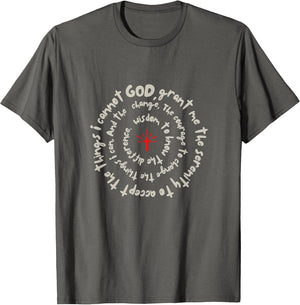 Serenity Prayer Spiral Inspirational Faith Courage Recovery