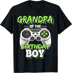 Grandpa of The Birthday Boy Matching Video Game Birthday