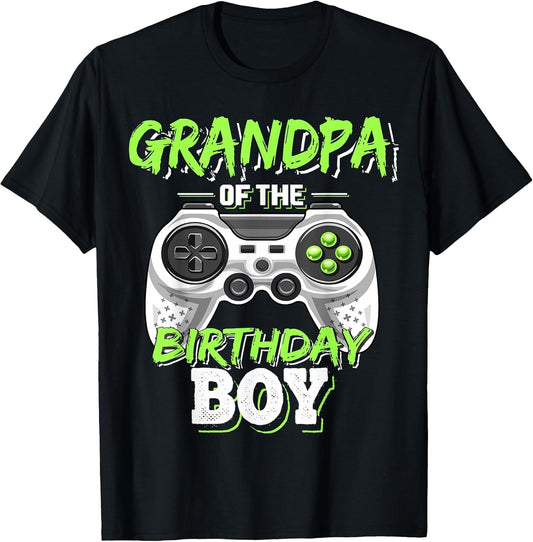 Grandpa of The Birthday Boy Matching Video Game Birthday