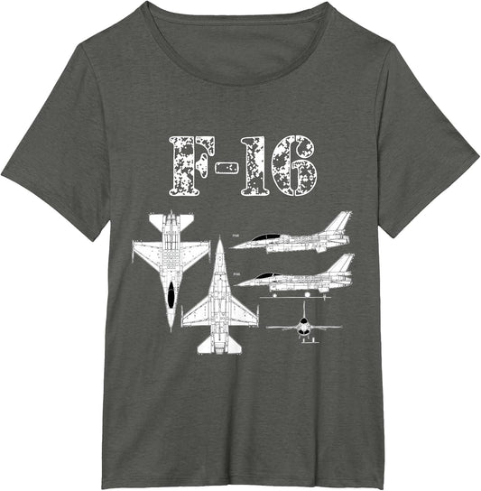 F16 Jet Aircraft Fighter Jet Blueprint Design F-16