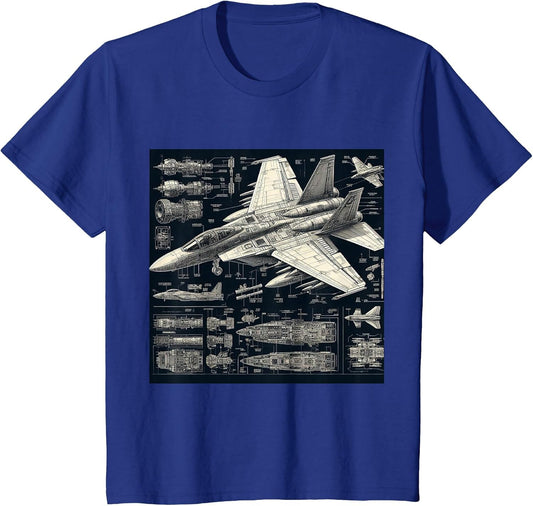 F-14 Tomcat Fighter Jet Assembly Blueprint Military Aviation