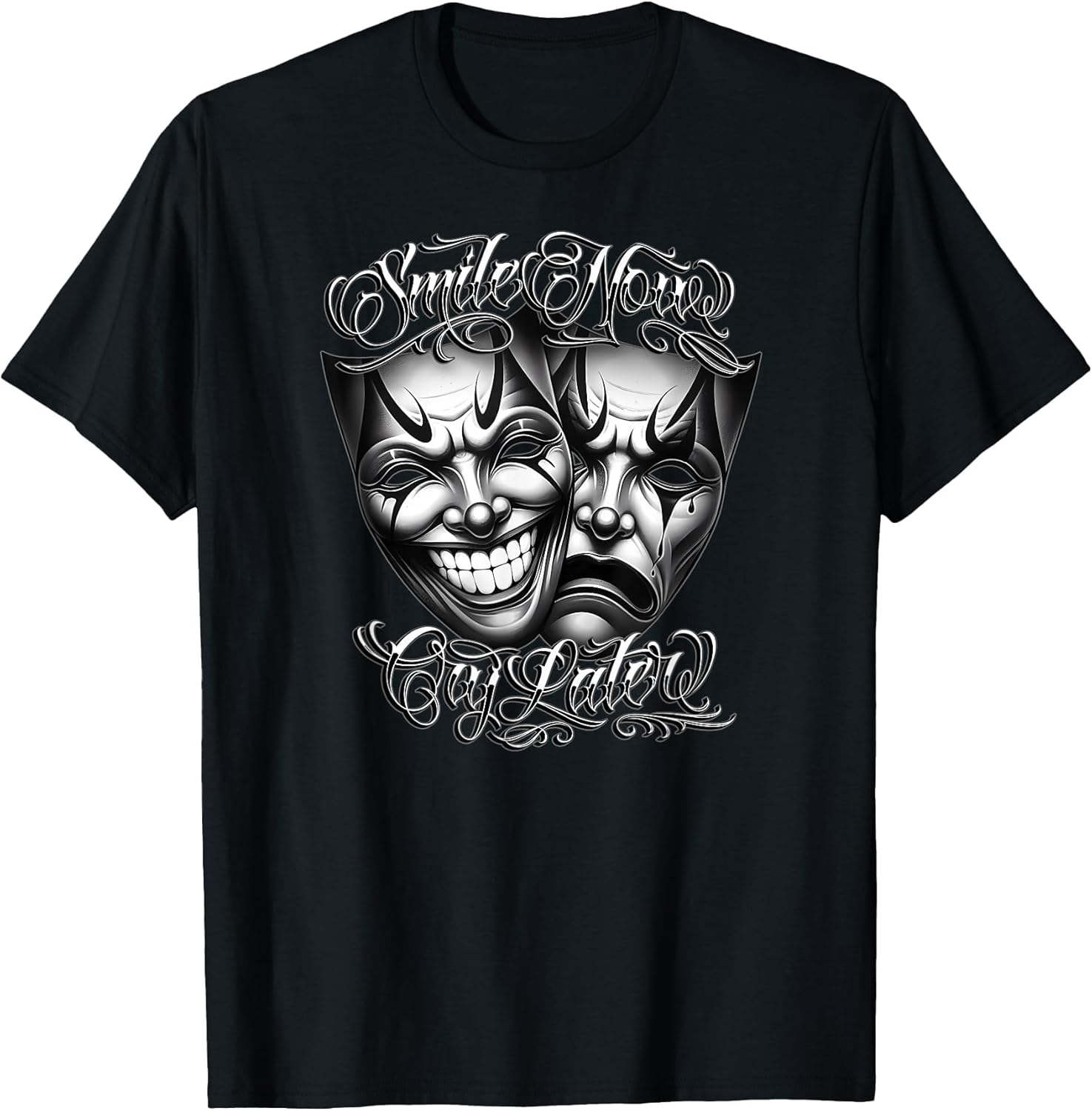 Smile Now CRY Later Masks Clown Payaso Chicano Chola Cholo