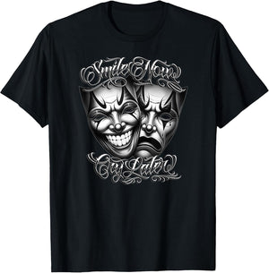 Smile Now CRY Later Masks Clown Payaso Chicano Chola Cholo