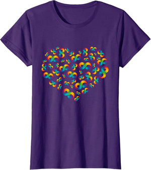 Autism Awareness Heart Acceptance Rainbow Infinity Symbol