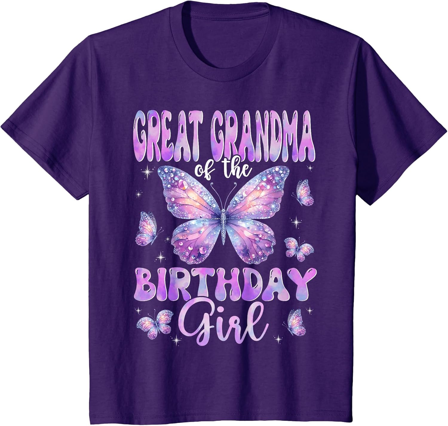 Great Grandma of The Birthday Girl Butterfly Family Matching