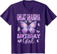 Great Grandma of The Birthday Girl Butterfly Family Matching
