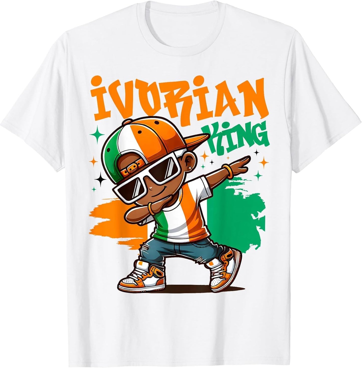 Ivorian King Dabbing Ivory Coast Flag Pride for Kids