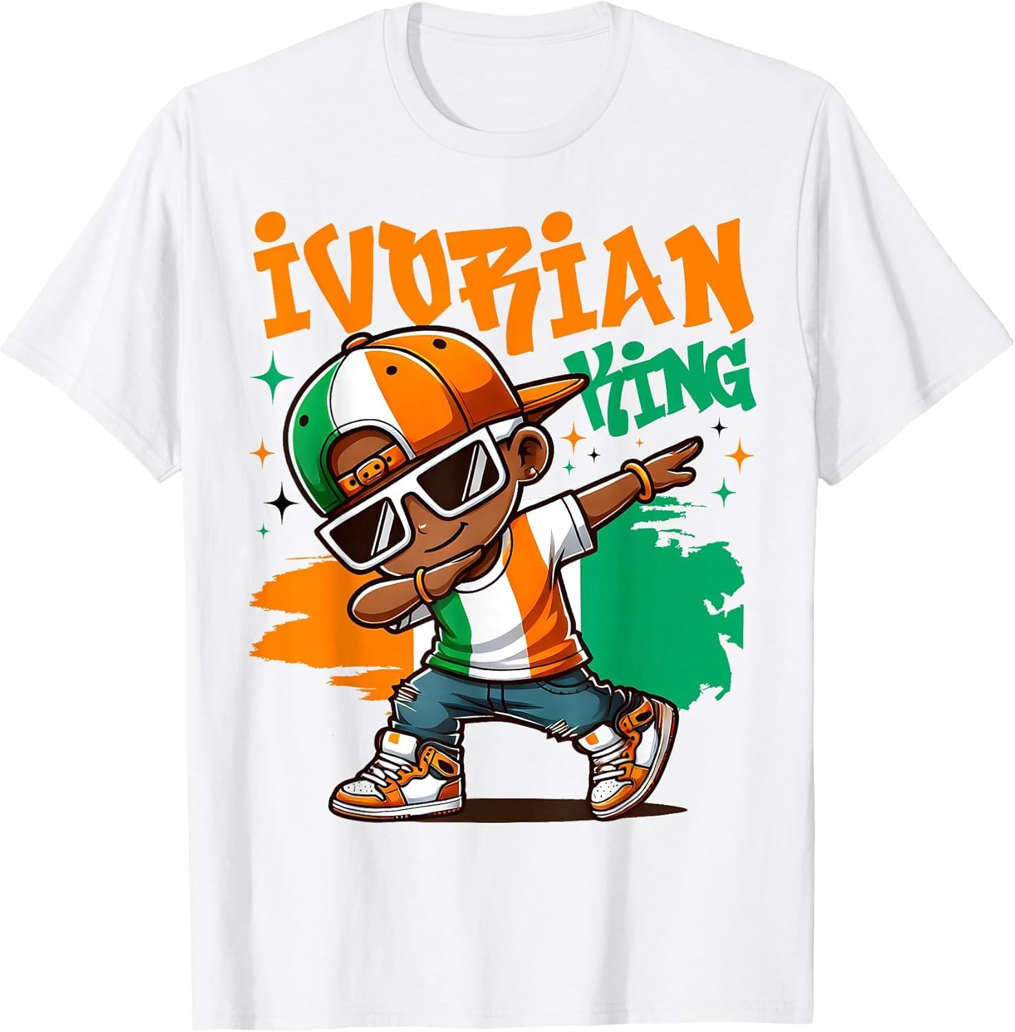 Ivorian King Dabbing Ivory Coast Flag Pride for Kids