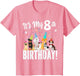 its My 8th Birthday Shirt Toddler Girl with Dogs (Eight)