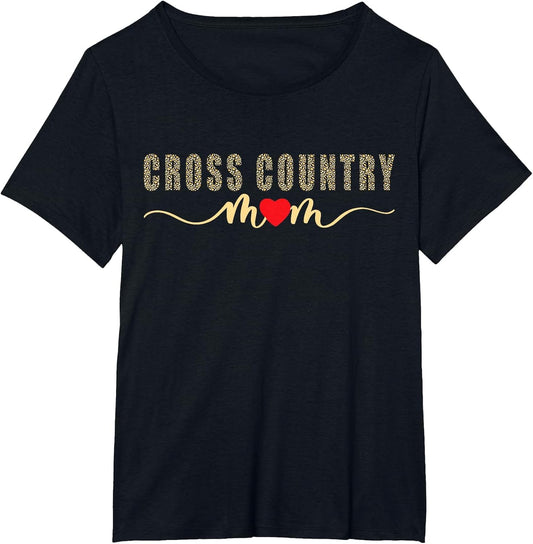 Cross Country Mom XC Funny Running Runner Leopard Mother