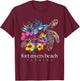Fort Myers Beach Florida Sea Turtle Flowers Surfer Souvenir