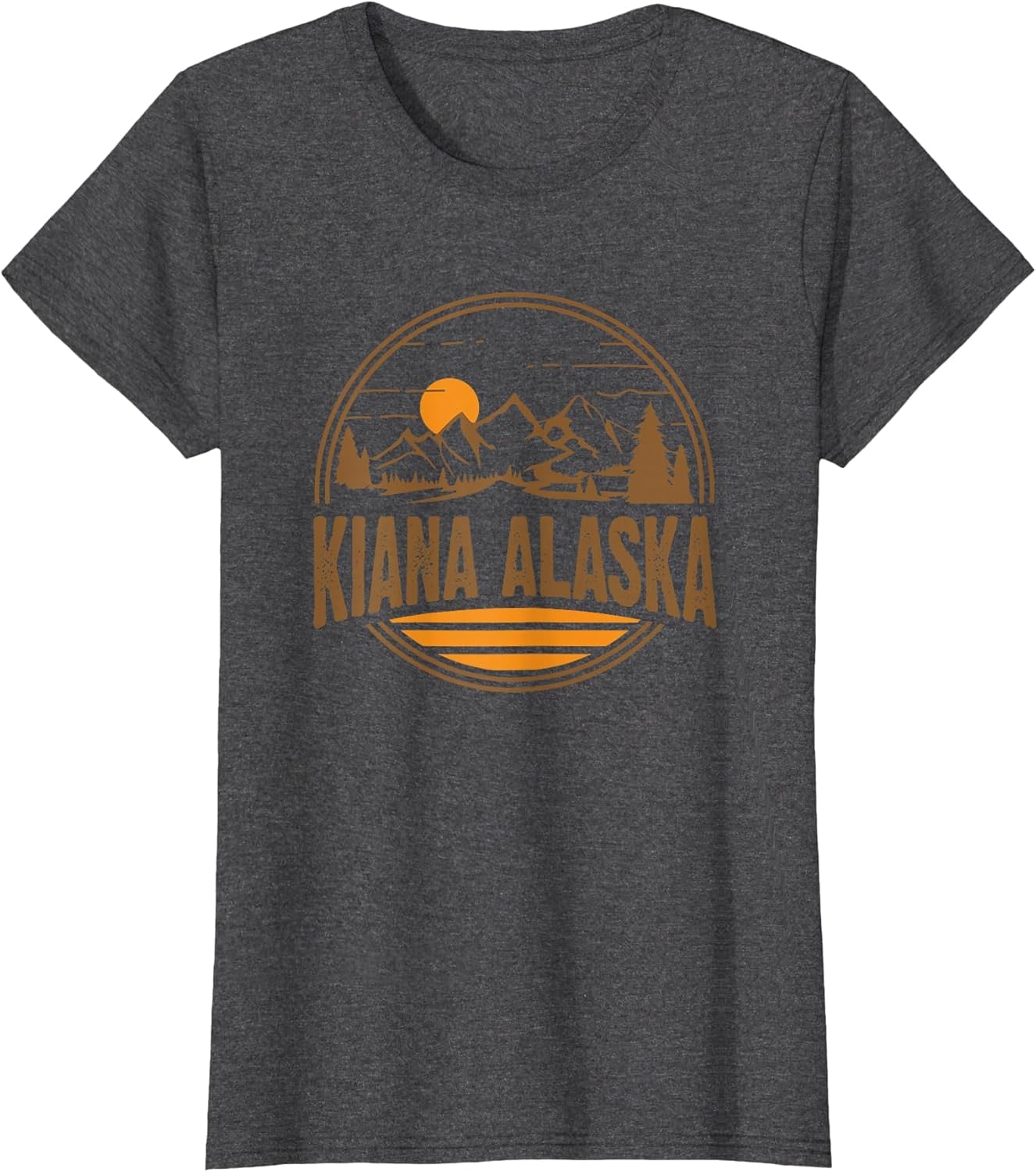 Vintage Kiana, Alaska Mountain Hiking Souvenir Print