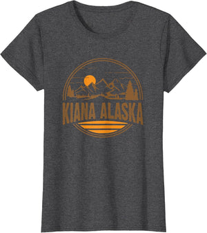 Vintage Kiana, Alaska Mountain Hiking Souvenir Print