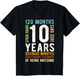 10th Birthday 10 Years Old Vintage Retro 120 Months