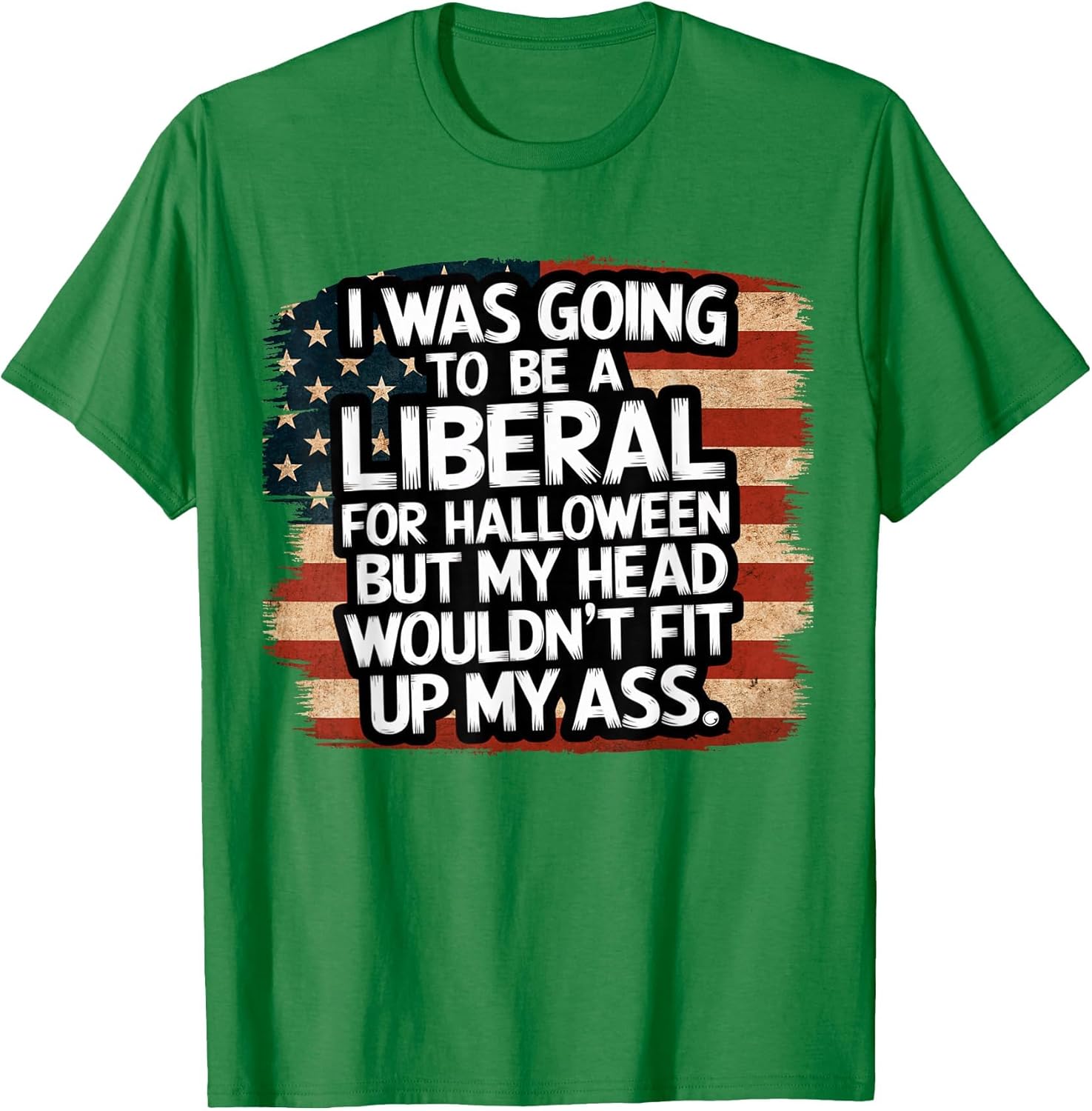 I was Going to Be A Liberal for Halloween Funny USA Flag