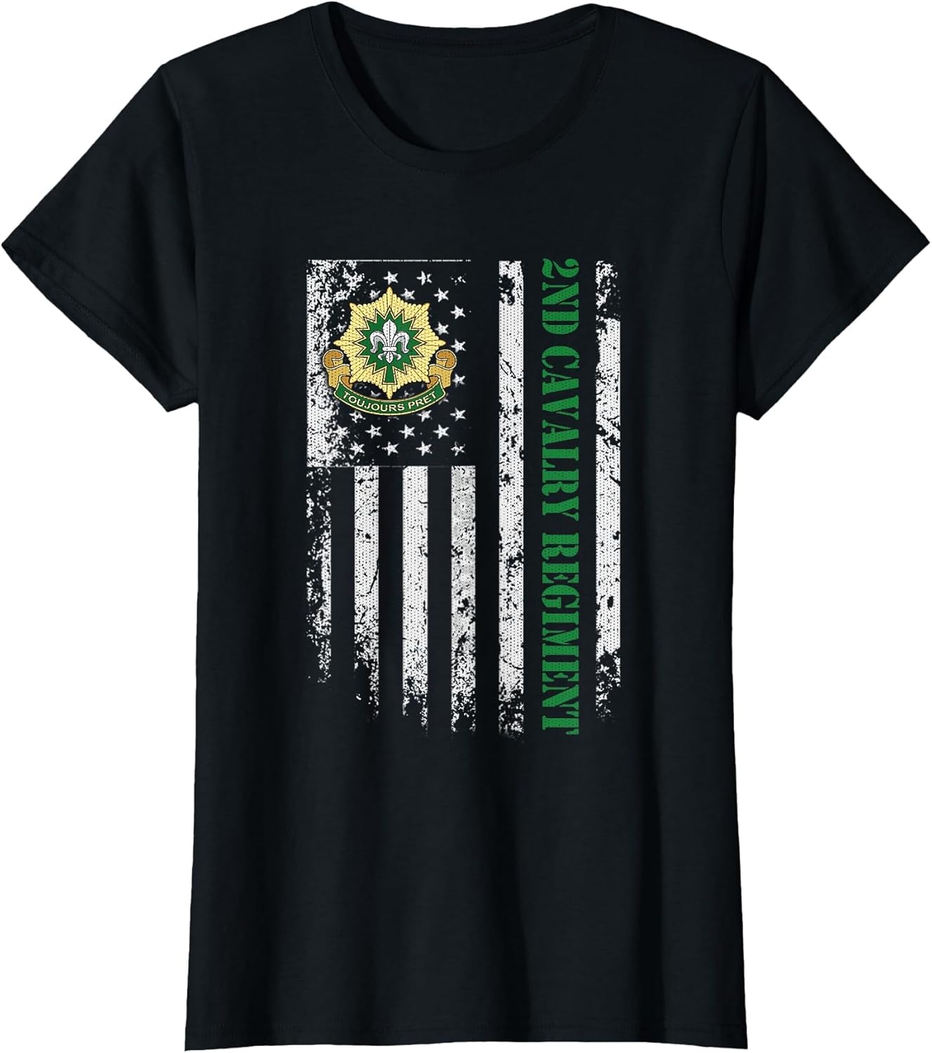 2nd Armored Cavalry Regiment Veteran USA Flag Veterans Day
