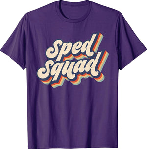 SPED Squad Special Education Teacher Women Men Retro 60s 70s
