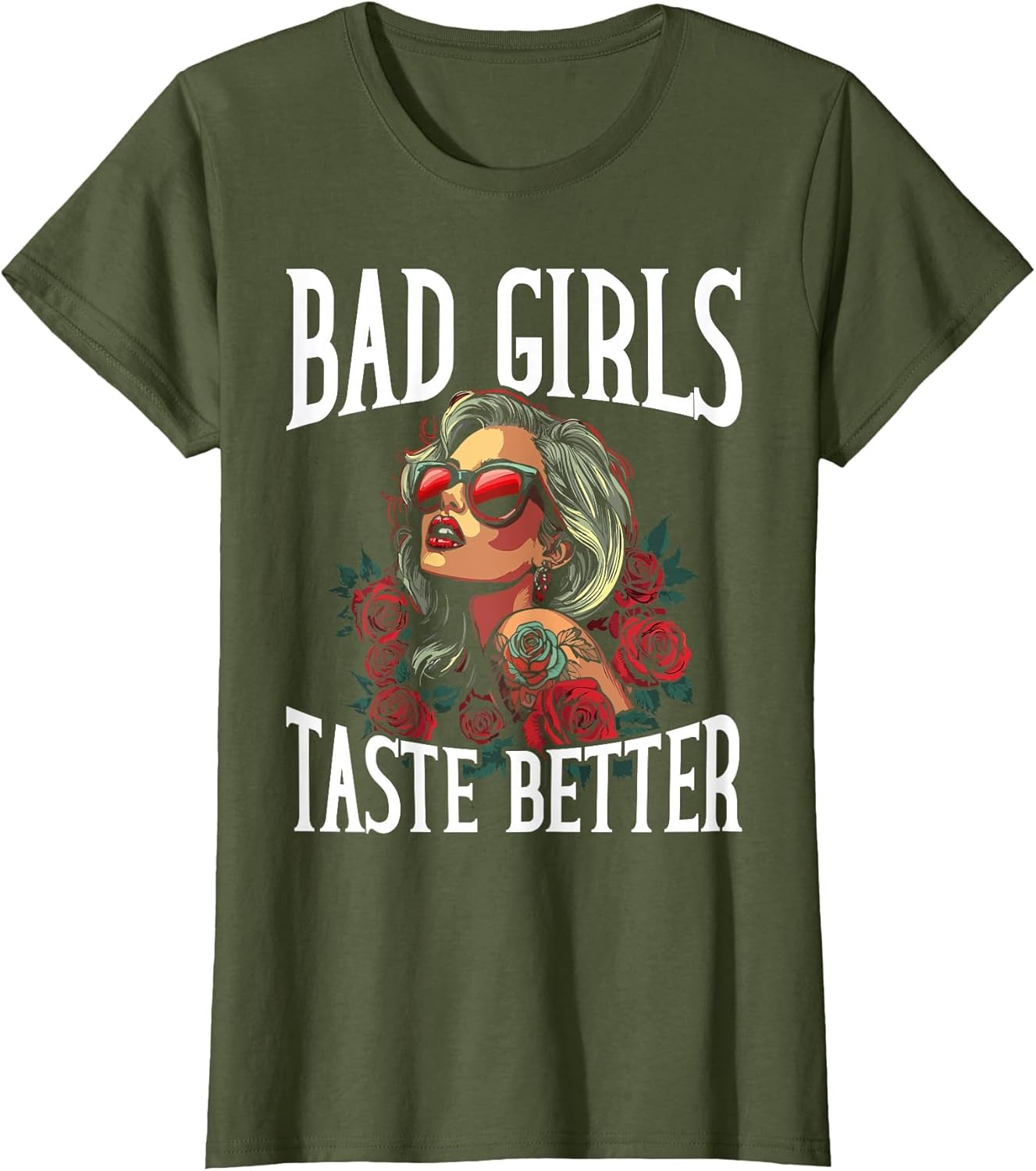 Bad Girls Taste Better Funny Adult Humor Tattoos Women Men