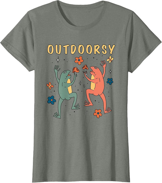Aesthetic Frog Cottagecore Granola Girl Mushroom 90s Spring