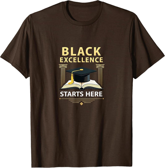 Black Excellence Starts Here HBCU Pride Design