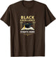 Black Excellence Starts Here HBCU Pride Design