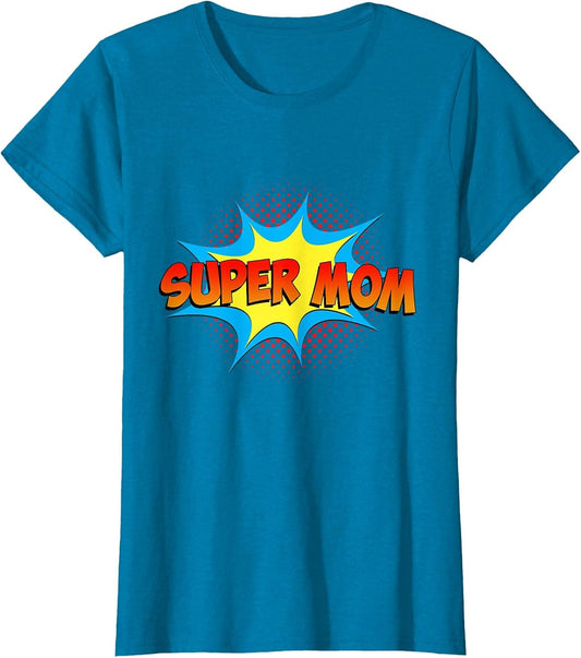 Super Mom Family Matching Superhero Comics Set Mothers Day