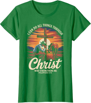 I Can Do All Things Through Christ Cowboy Christian Faith