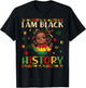 I Am Black History Month Cute Messy Bun Girl Kids Toddlers